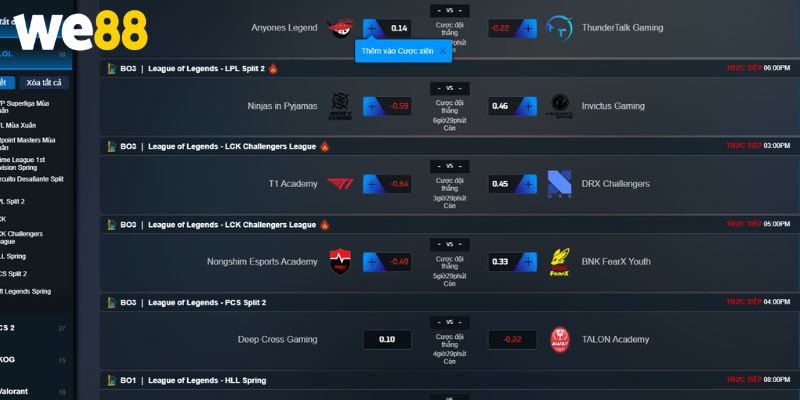 Sảnh tập hợp nhiều kèo cược hấp dẫn để bạn tham gia trải nghiệm