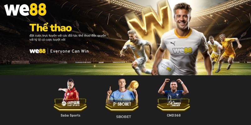 Cá cược thể thao tại nhà cái WE88 với nhiều kèo thơm